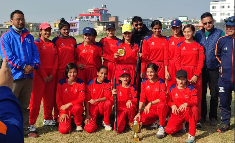 प्रधानमन्त्री कप महिला क्रिकेट छनोट खेलमा रुपन्देही च्याम्पियन