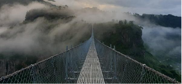 बाग्लुङमा नेपालकै दोस्रो लामो झोलुङ्गे पुल बन्दै