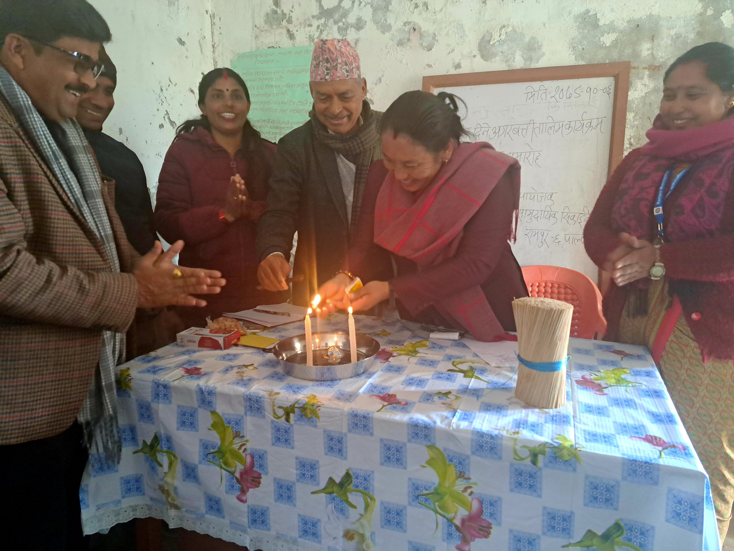 रामपुर पाल्पामा ३ दिने अगरबत्ती बनाउने तालिम शुरु