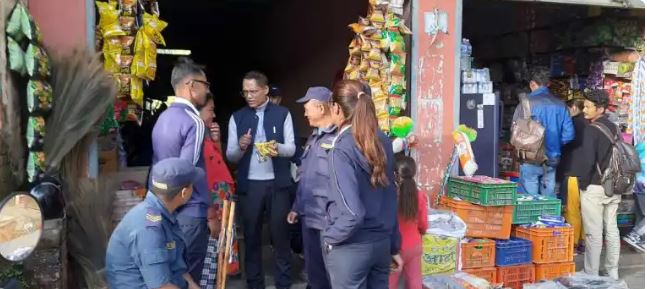 तम्घासमा चाडपर्व लक्षित बजार अनुगमन