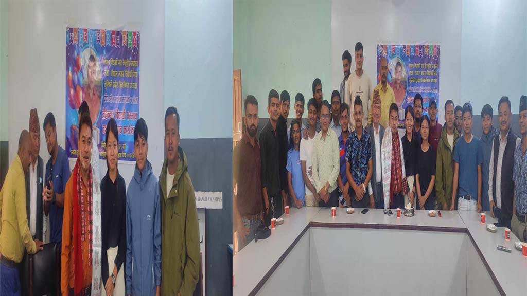 जन्मदिनको अवसरमा जेहेन्दार विधार्थीलाई सम्मान