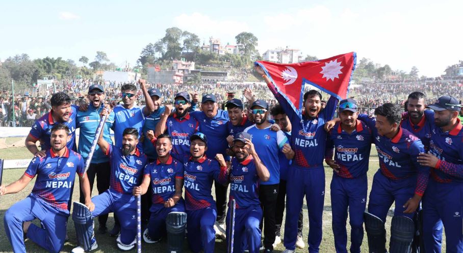 यूएईलाई हराउँदै नेपाल टी–२० विश्वकपमा छनोट