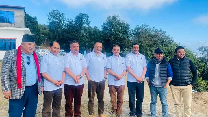 नेपाली कांग्रेसका महामन्त्री गगन थापा रेसुङ्गा दर्शनमा