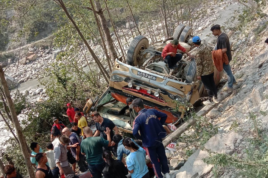 अर्घाखाँचीमा ट्रक दुर्घटना हुँदा २ जनाको मृत्यु