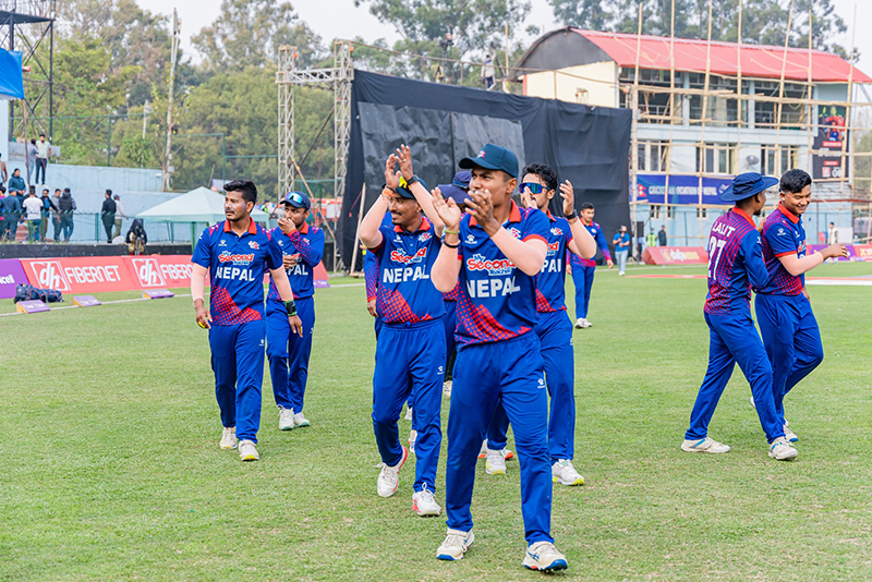 एसएमएस फ्रेन्डसिप कपमा नेपाल भारतको गुजरातसँग खेल्दै