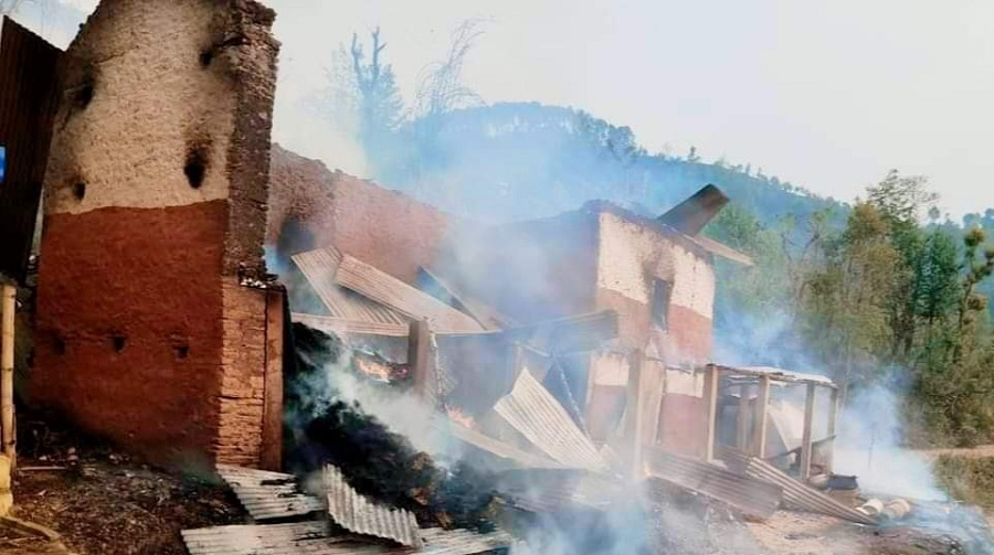 गुल्मीका वभिन्न ठाउँमा आगलागि हुँदा ८३ घरगोठ,७५ चौपाया  जलेर नष्ट