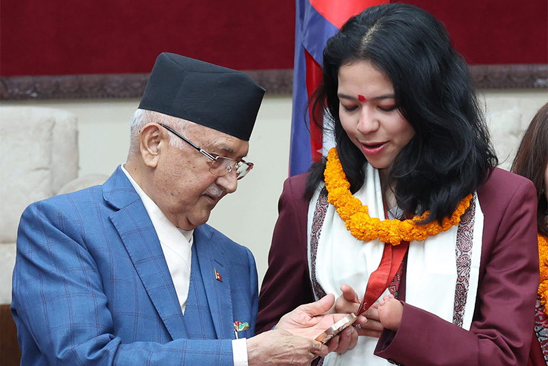 पलेशा गोवर्द्धनलाई सरकारले आज ६५ लाख नगदसहित सम्मान गर्ने