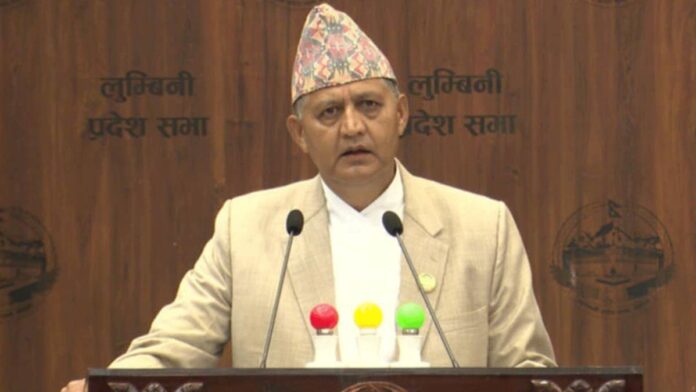 लुम्बिनी प्रदेश सरकार सुशासनमा प्रतिबद्ध छः मुख्यमन्त्री आचार्य