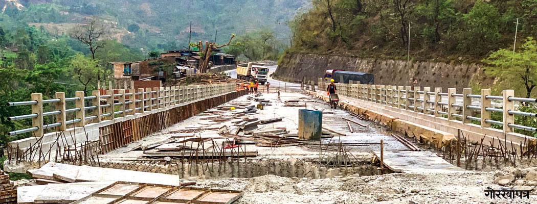 नारायणगढ-मुग्लिन सडकको खहरेबाहेकका सबै पुल यसै महिना सञ्चालनमा आउने